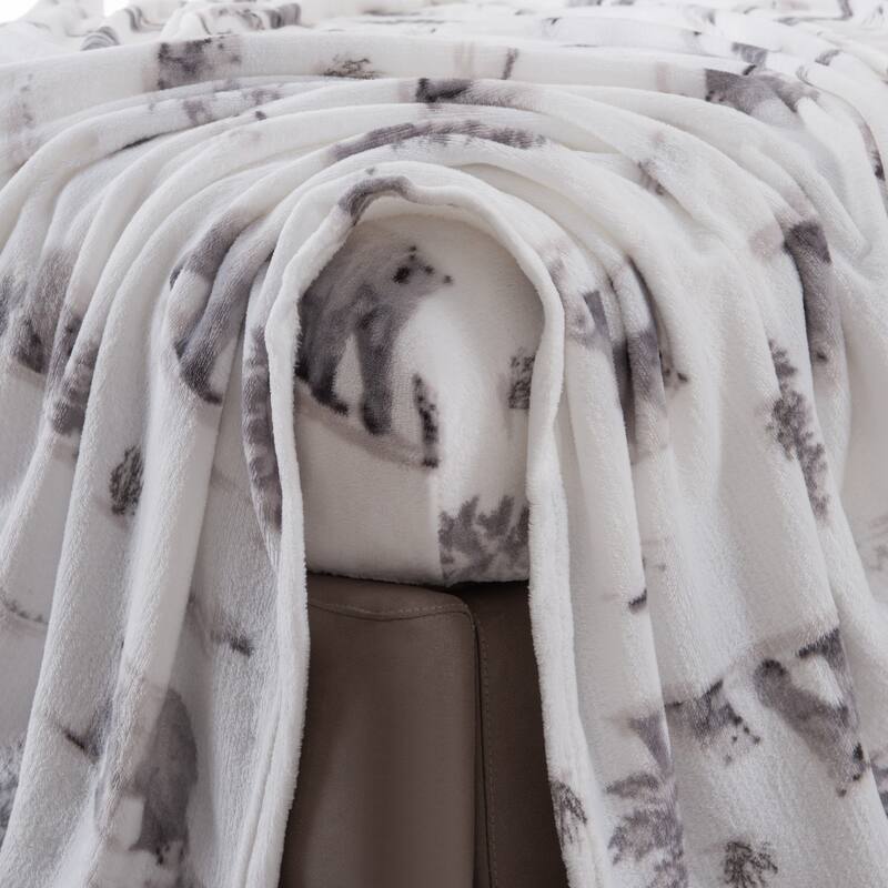 Great Bay Home Extra Soft Cozy Velvet Plush Printed Bed Sheet Set