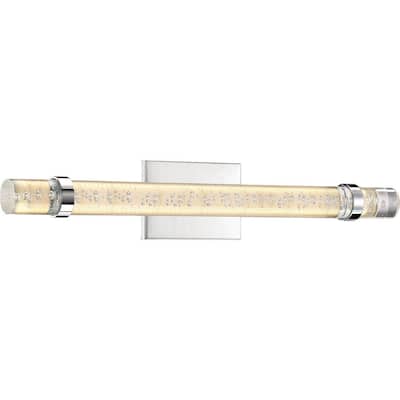Bracer 4-Light LED Bathroom Vanity Light in Polished Chrome