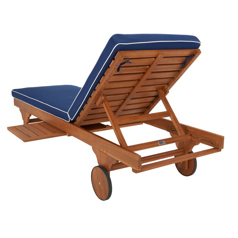 SAFAVIEH Iyanna Lounge Chair - 25 In. W x 80 In. D x 17-42 In. H - 25"W x 80"D x 17-42"H