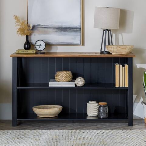 Middlebrook Farmhouse 52-inch Solid Wood Bookshelf Console