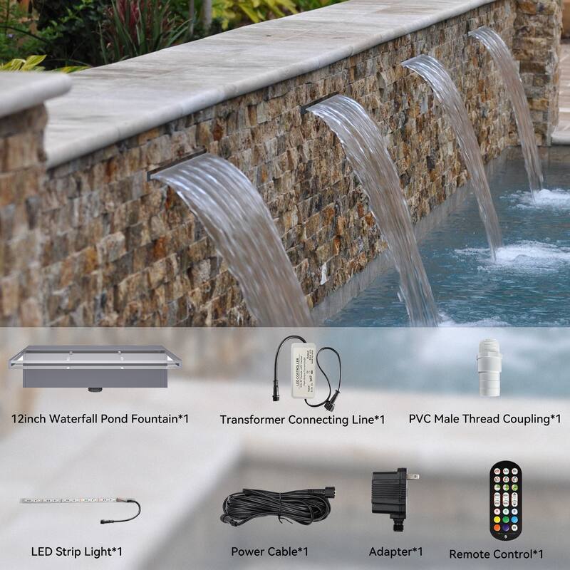 Pool Fountain Acrylic Pool Waterfall