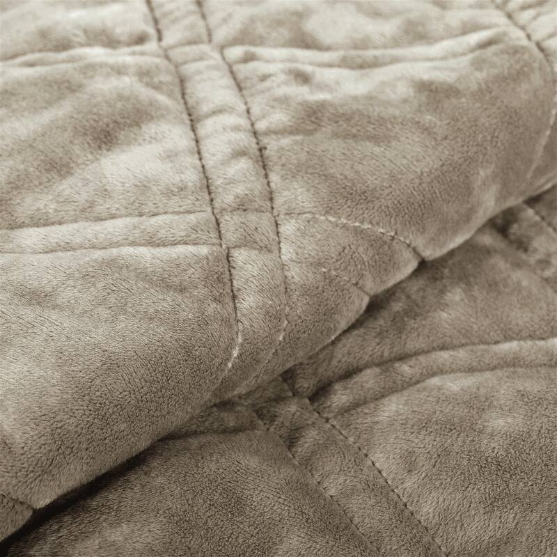 Serenta Supersoft Microplush Quilted 4 Pieces Bedspread Coverlet Set