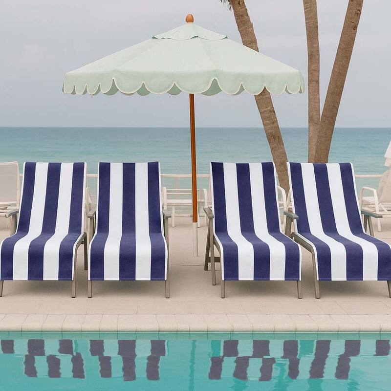 Superior Cabana Cotton Towel/ Chaise Lounge Chair Cover