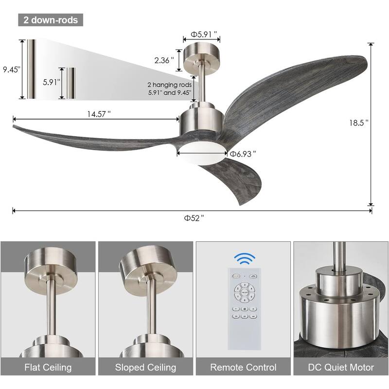 Ceiling Fan with Light Kit