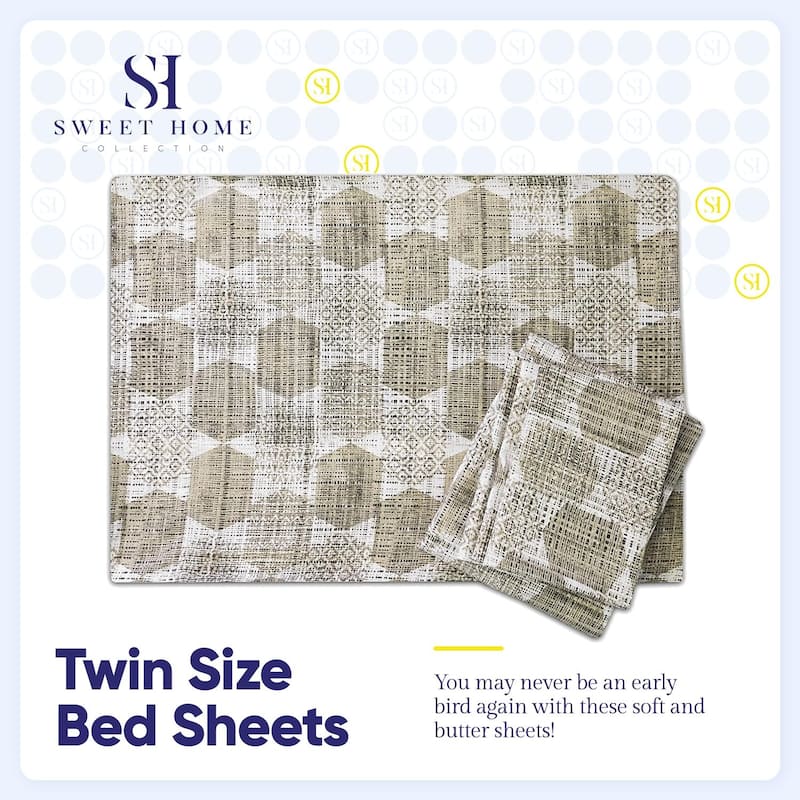 Monaco 6-Piece Patterned Deep Pocket Sheet Set