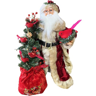 15" Cardinals in a Tree Claus