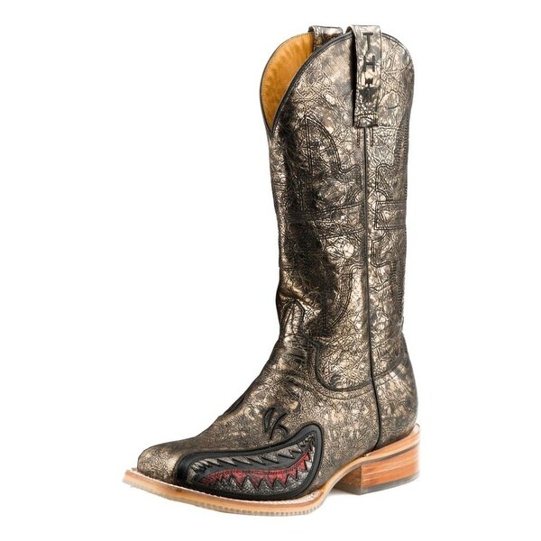 black and yellow cowboy boots