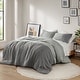 preview thumbnail 11 of 25, Chelsea Square Ayko Soft Washed Color Block Comforter Set Grey - King