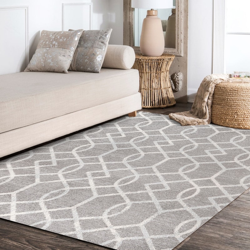 JONATHAN Y Moroccan Ogee Fretwork Area Rug