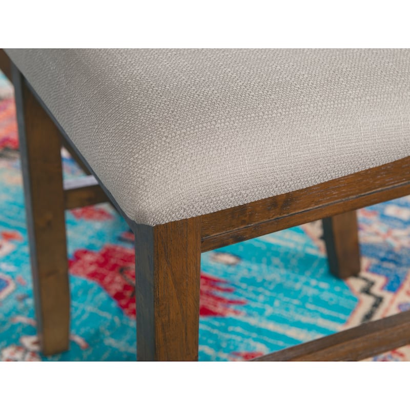 Linon Chester 5-Piece Rustic Farmhouse Dining Set