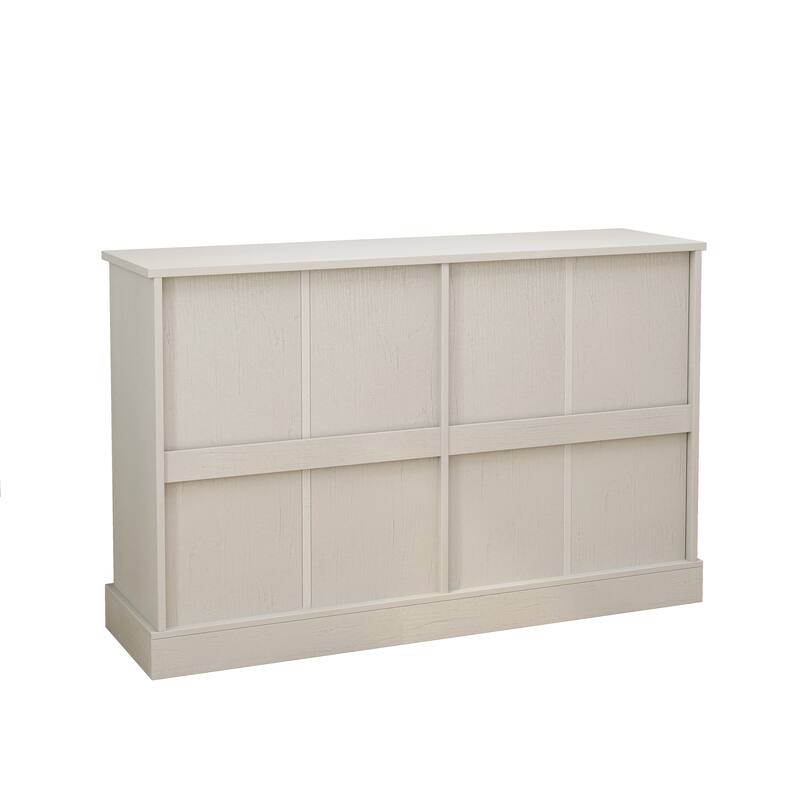 Sideboard Buffet Cabinet, 55" Large Kitchen Storage Cabinet with 2 Drawers and 4 Doors, Wood Coffee Bar Buffet