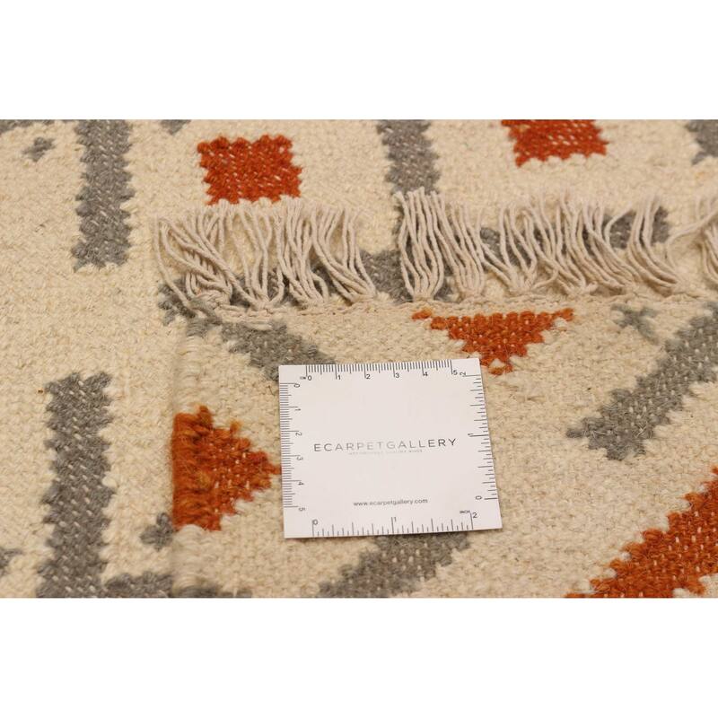 Ankara FW Cream Kilim 5'3" x 7'6" - 5'3 x 7'6