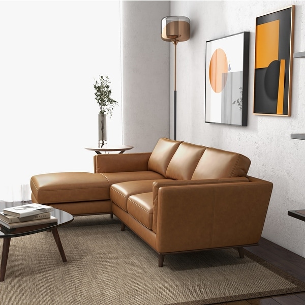 パンデイロ コンテンポラネア CONTEMPORÁNEA PDMM095LCT Florencia Modern Living Room Top Leather Corner Sectional Couch in