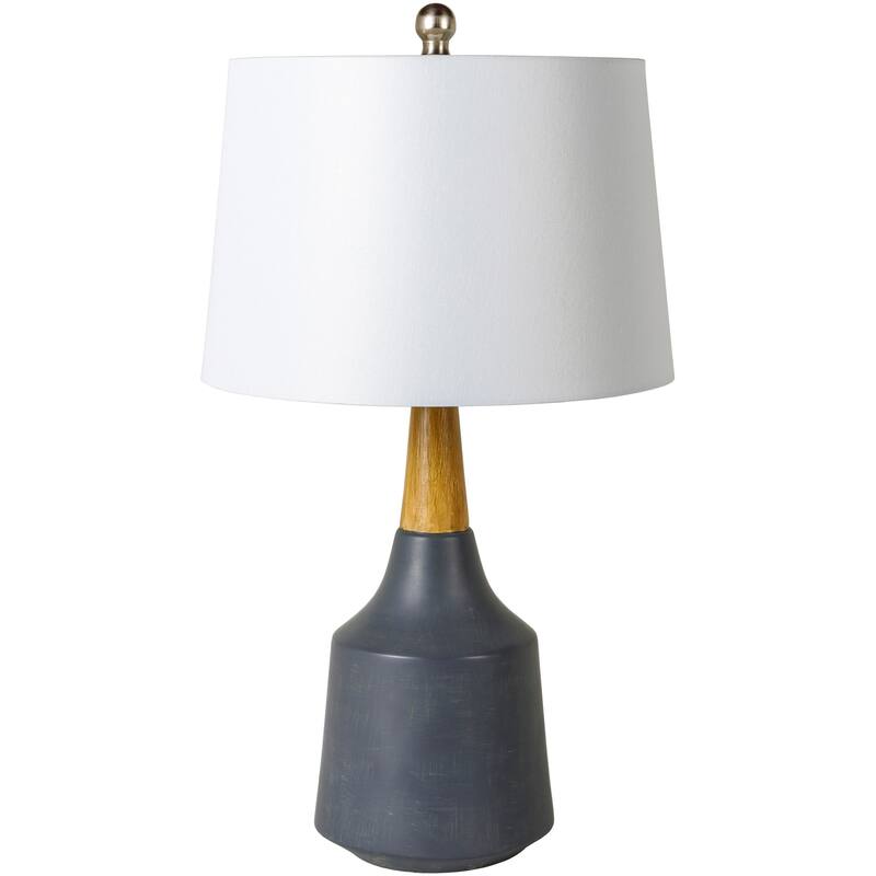 Zakir Transitional Table Lamp - 27"H x 15"W x 15"D - Gray