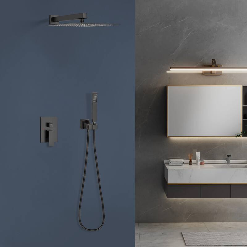 Topcraft 10-Inch Wall Mounted Square Shower System with Rough-in Valve - 10*10