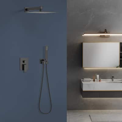 Topcraft 10-Inch Wall Mounted Square Shower System with Rough-in Valve - 10*10