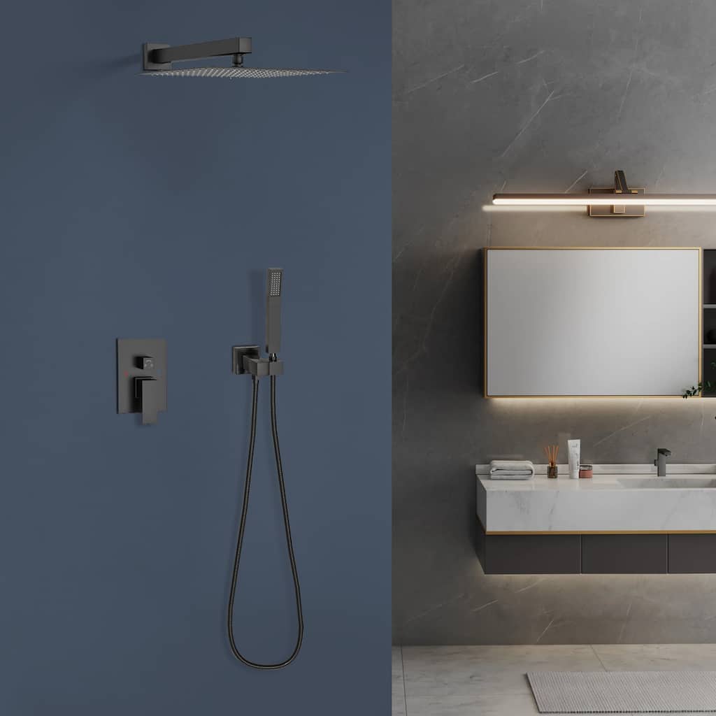 Topcraft 10-Inch Wall Mounted Square Shower System with Rough-in Valve - 10*10