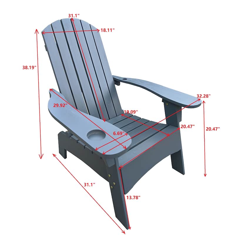 Outdoor or indoor Wood Adirondack chair
