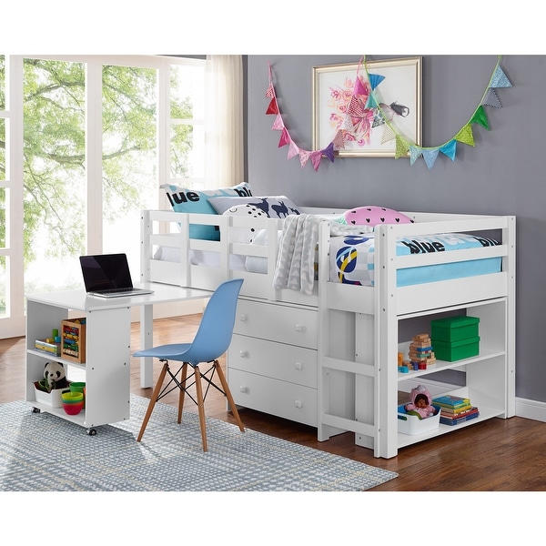 Short loft bed twin hot sale