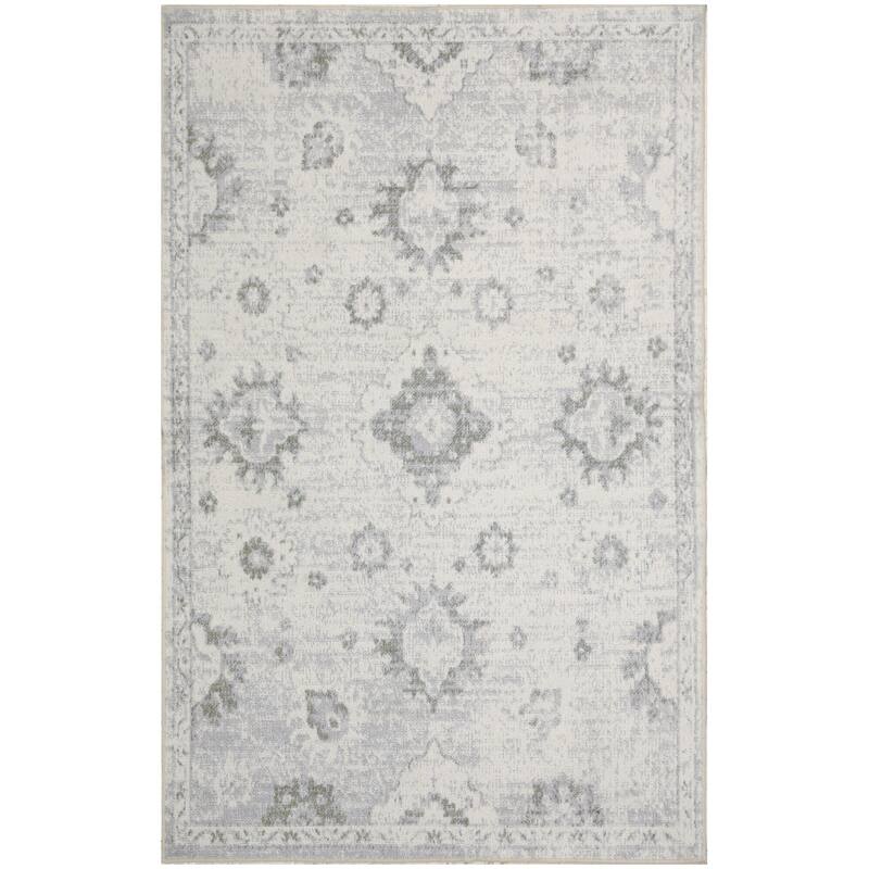 Nourison Astra Machine Washable Indoor only Persian Area Rug - 3' 3" x 5' - Ivory - Rectangle
