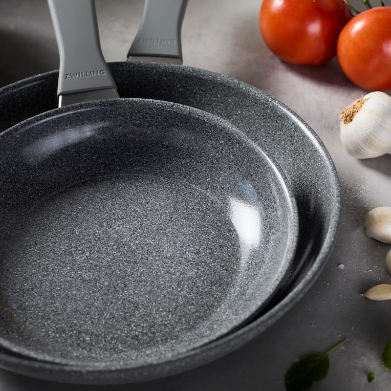 ZWILLING Parma Plus Ceramic 10-pc Aluminum Ceramic Nonstick Cookware Set - Grey