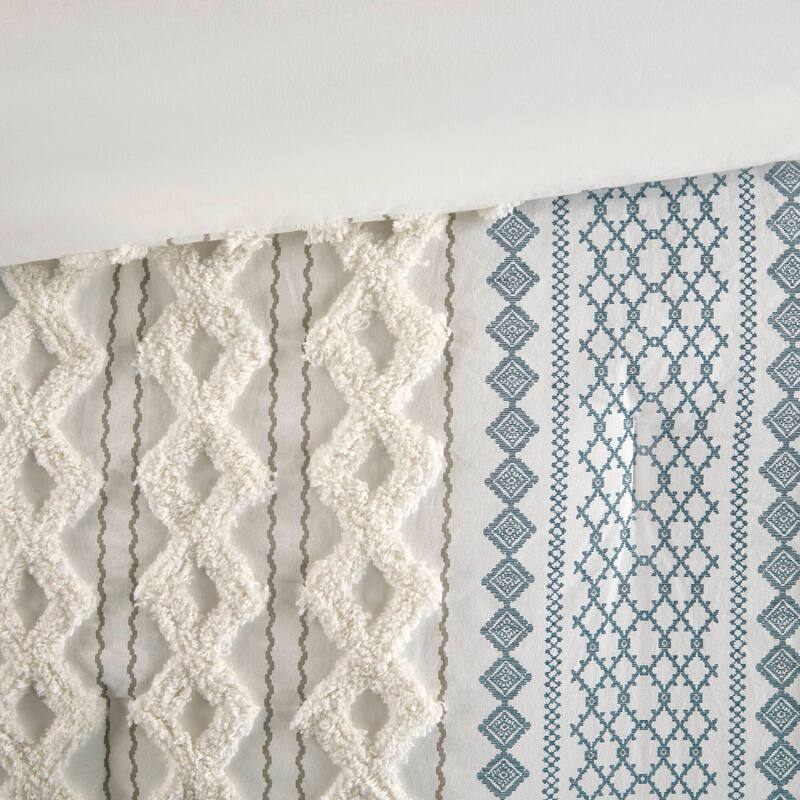 GDF Studio - Imani Cotton Printed Comforter Set with Chenille Detailing