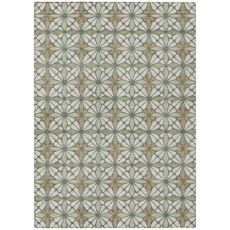 Machine Washable Indoor/ Outdoor Mosaic Pablo Chantille Rug