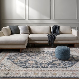 Livabliss Beckham Center Medallion Area Rug