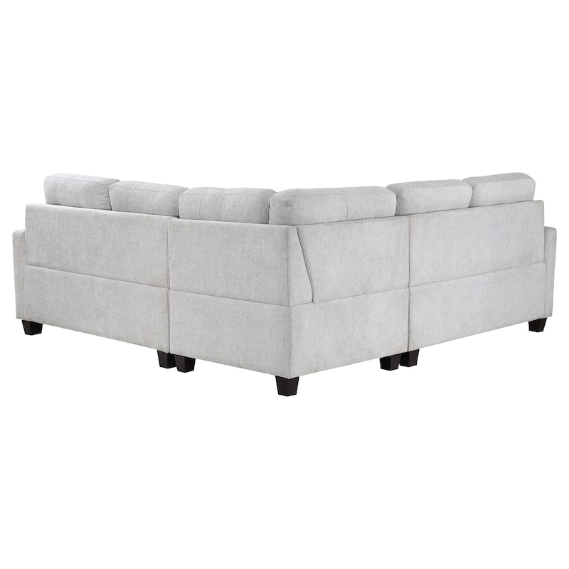 Georgina 3-piece Upholstered Sectional Sofa - 84.5" x 79" x 35.25"