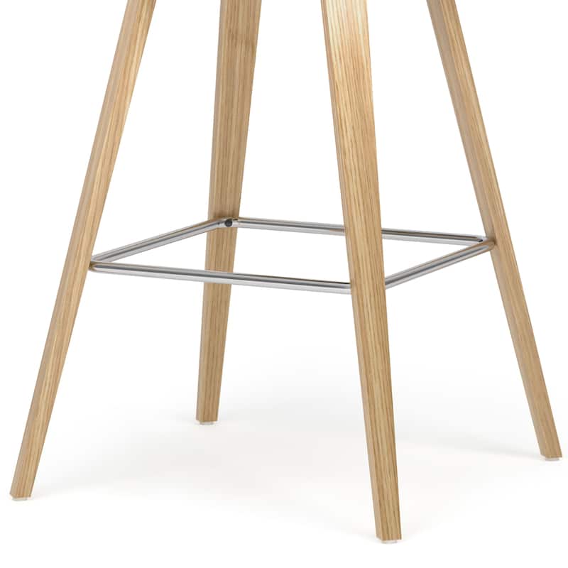 WYNDENHALL Cacey Mid Century Modern Bentwood Counter Height Stool (Set of 2) - 20.7'' x 21.1'' x 36.6