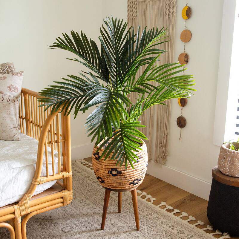 Golden Cane Palm Artificial Potted Tree - 3'