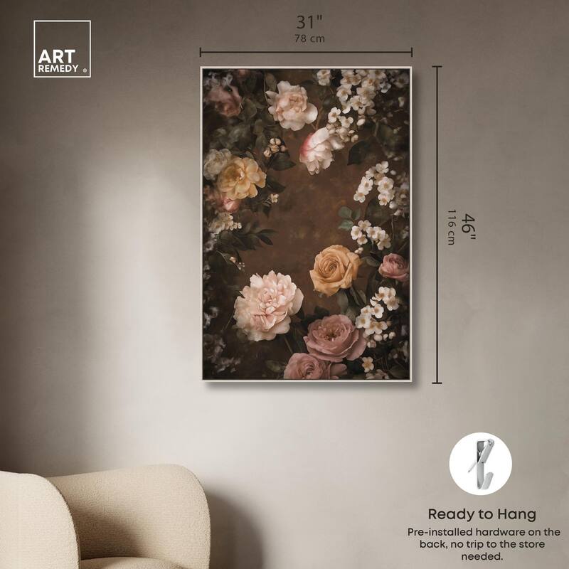Faded Florals Fable I Canvas by Art Remedy