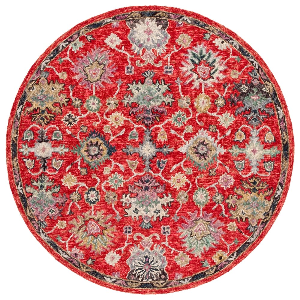 SAFAVIEH Handmade Blossom Iseabail Floral Wool Rug