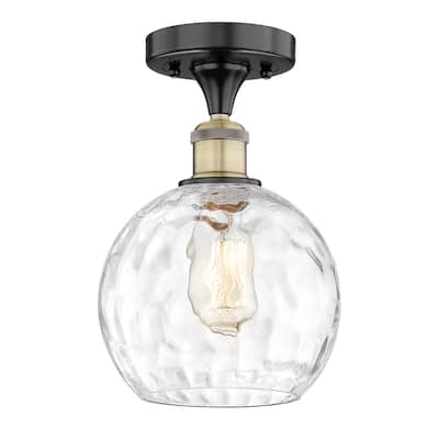 Innovations Lighting 616-1F-11-8 Athens Water Glass Semi-Flush Athens
