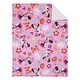 preview thumbnail 2 of 3, Disney Minnie Mouse Springtime Flowers Sherpa Baby Blanket