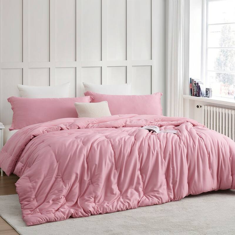 Butter - Coma Inducer® Cooling Oversized Comforter Set - Candy Pink - Twin XL