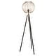preview thumbnail 2 of 6, Parry Industrial Metal Tripod Floor Lamp in Antique Brass Finish