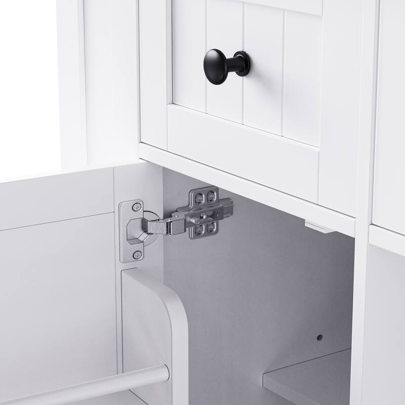 53.14'' Kitchen Island with 2 Bar Stools, Power Outlet,Door Internal Storage Rack, Drop Leaf, 5 Open Side Racks, 3 Drawers