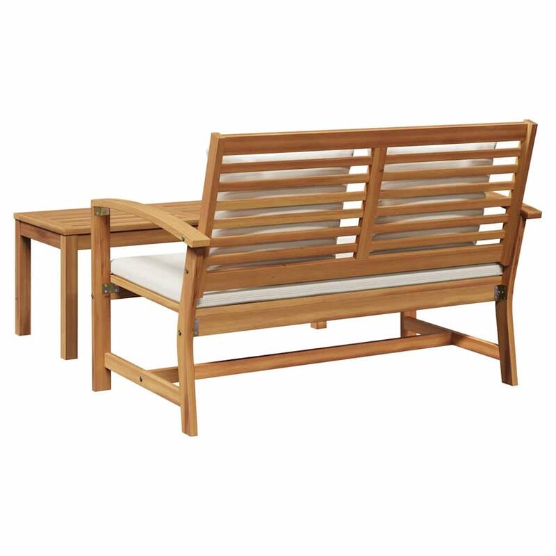vidaXL Garden Sofa Set 2 pcs Natural Solid teak wood - 37.4 x 17.7 x 15.7
