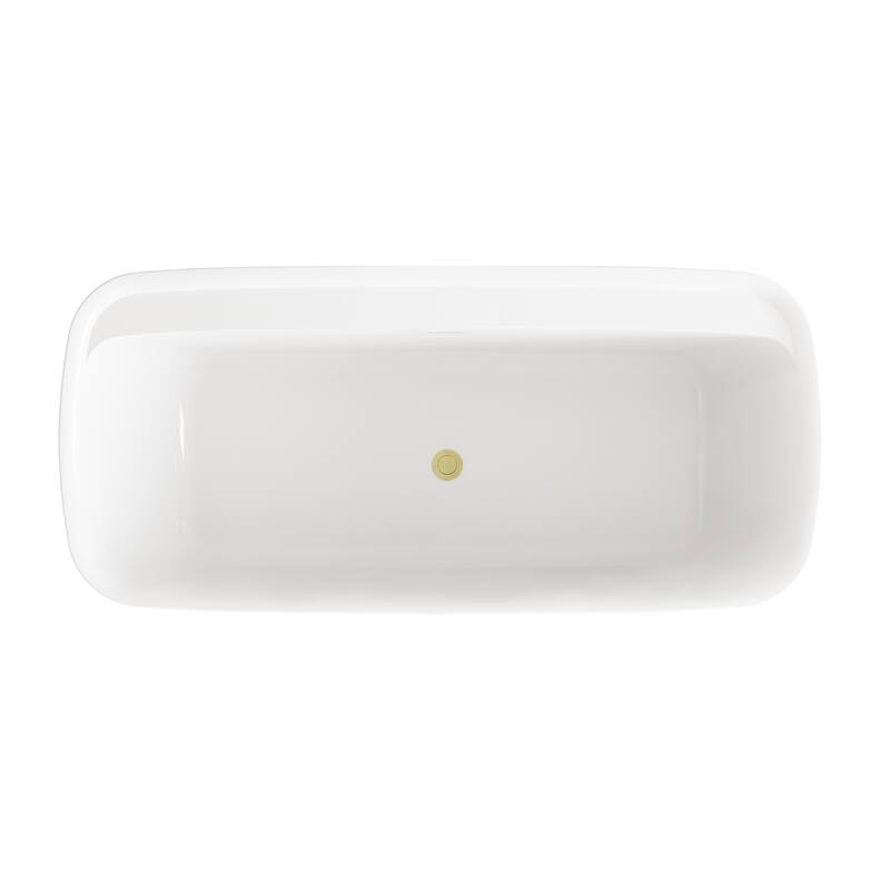 Chad Soaking Bathtub in Glossy White