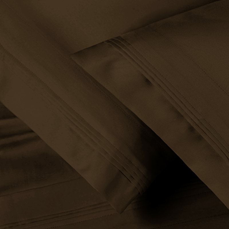 Superior Egyptian Cotton 1500 Thread Count Pillowcase - (Set of 2) - Standard - Mocha