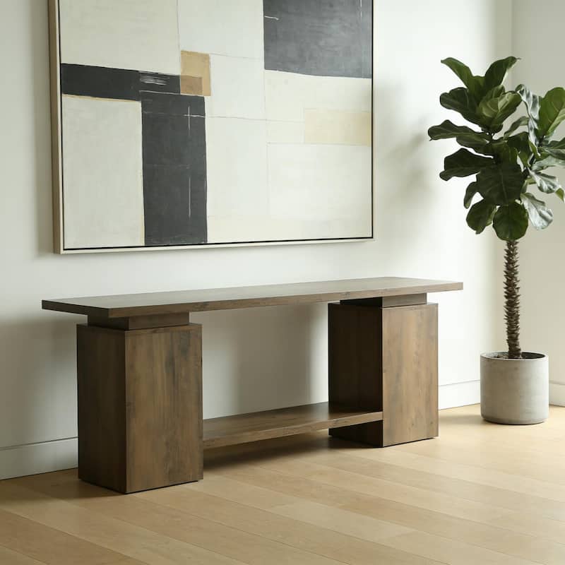 63" TV Stand for 55/60/65/75-Inch TVs Rustic Extra Long Media TV Console