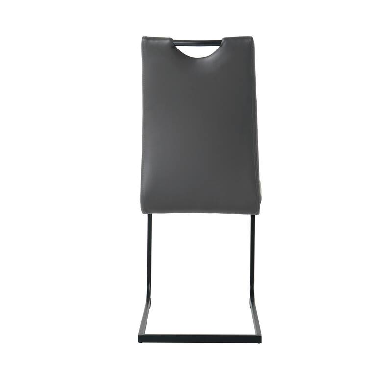 Modern PU Dining Chair, Living Room Chair, Upholstered Chair With Metal Legs (Set of 2)