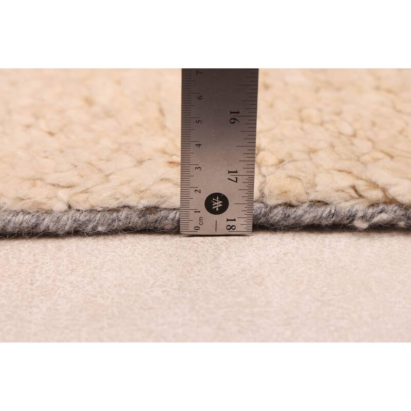 ECARPETGALLERY Hand-knotted Looma Beige Wool Rug - 7'9 x 10'1