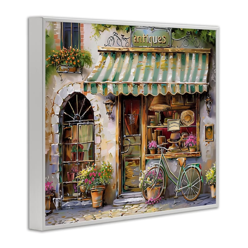 Stupell Charming Antique Shop Framed Giclee Art Design By Arlington Prints