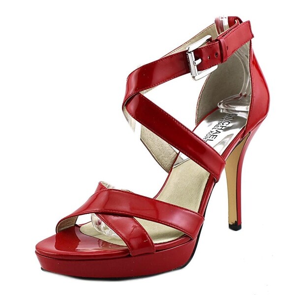Michael Michael Kors Evie Platform Women Patent Leather Red Platform Heel. Opens flyout.