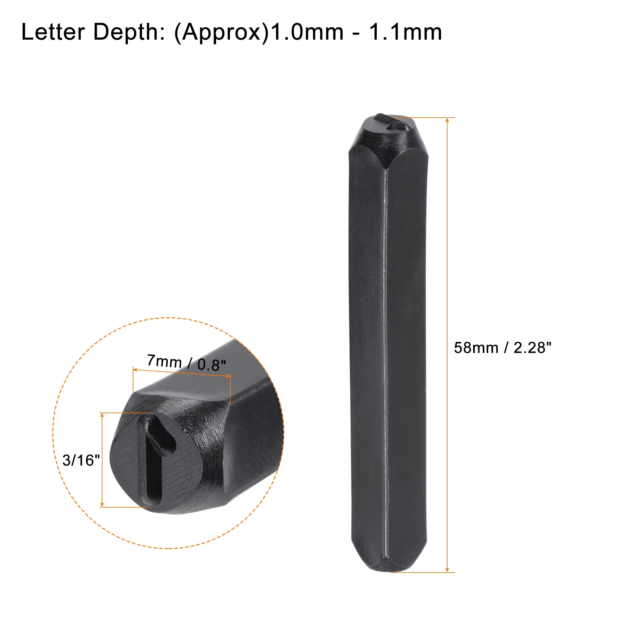 1/8" (3mm) Number and Letter Stamp Set, A-Z & 0-9 Punch Press Tool