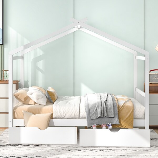 10-FEET/OF THE KIDS,BY THE KIDS,FOR THE… Costway White Kids Upholstered Platform Bed Children Twin