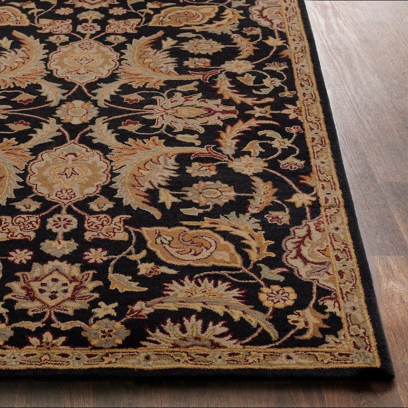 Livabliss Arabath Hand-Tufted Floral Wool Area Rug - 9' x 13'