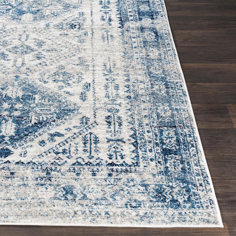 Livabliss Monte Carlo Updated Traditional Medallion Area Rug